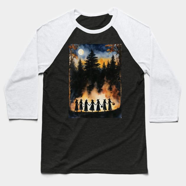 Samhain Baseball T-Shirt by Lyra-Witch